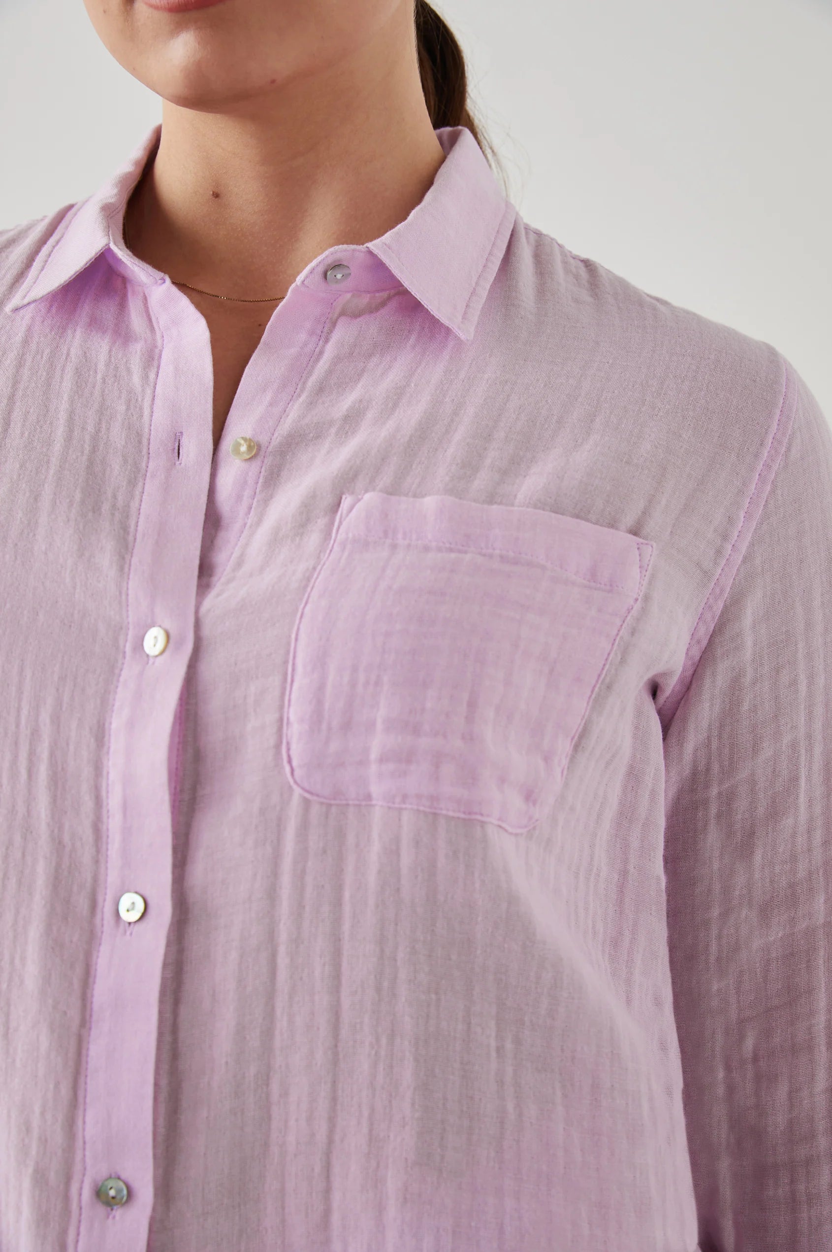 Ellis Button Down - Pale Lilac - Orchid