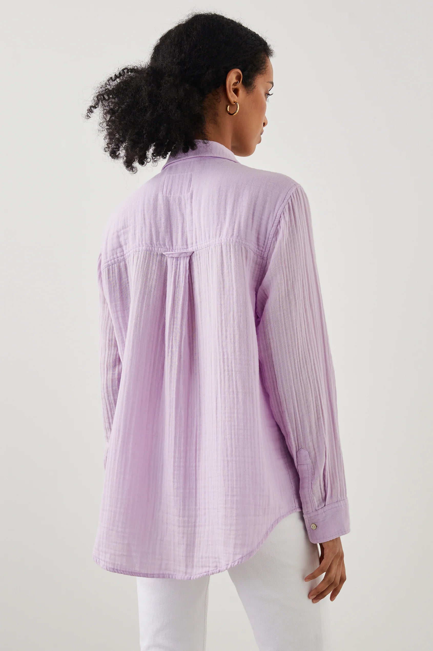 Ellis Button Down - Pale Lilac - Orchid