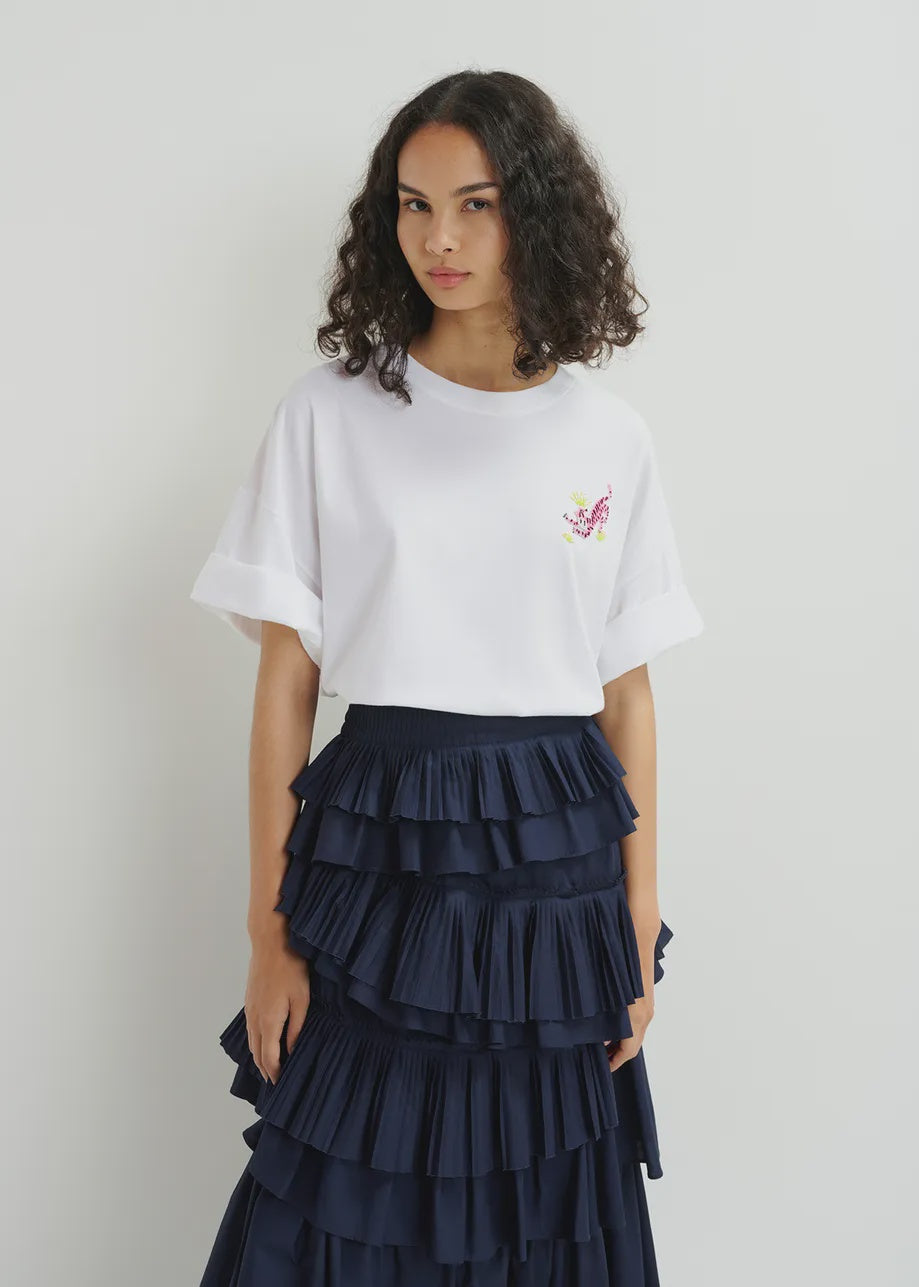 Hungle Embroidered T Shirt