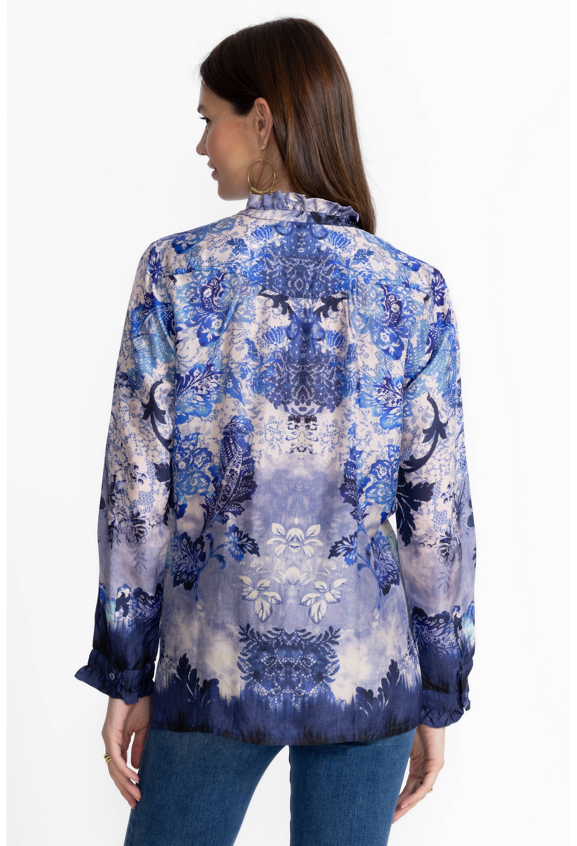 Shivonne Shirt - Denim Lace