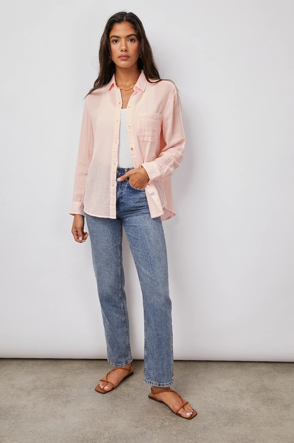 Ellis Button Down - Petal
