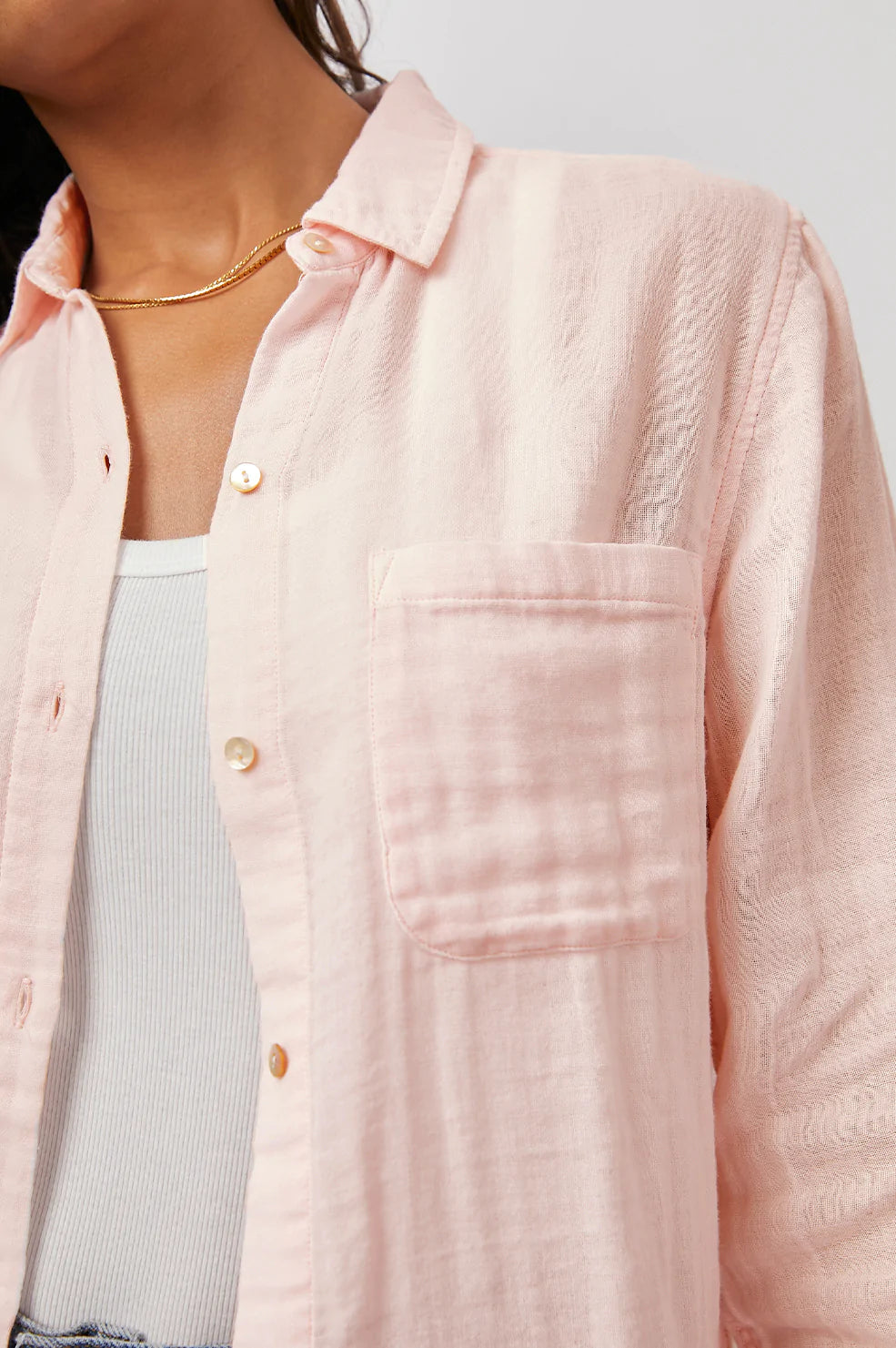 Ellis Button Down - Petal