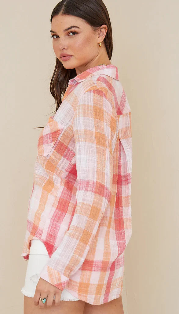 Bella Pocket Button Down