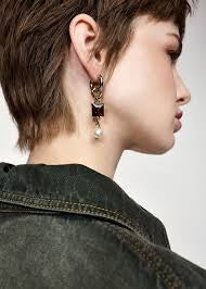Kaos  Key Bicolour Earrings