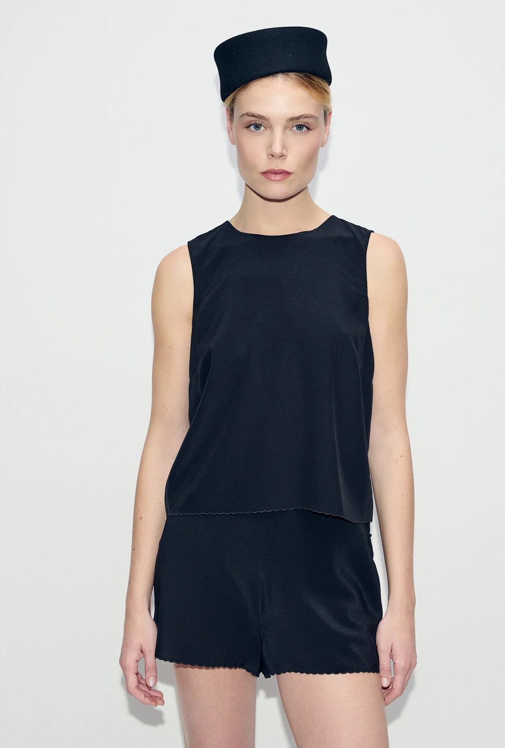 Scallop Elena Sleeveless Top