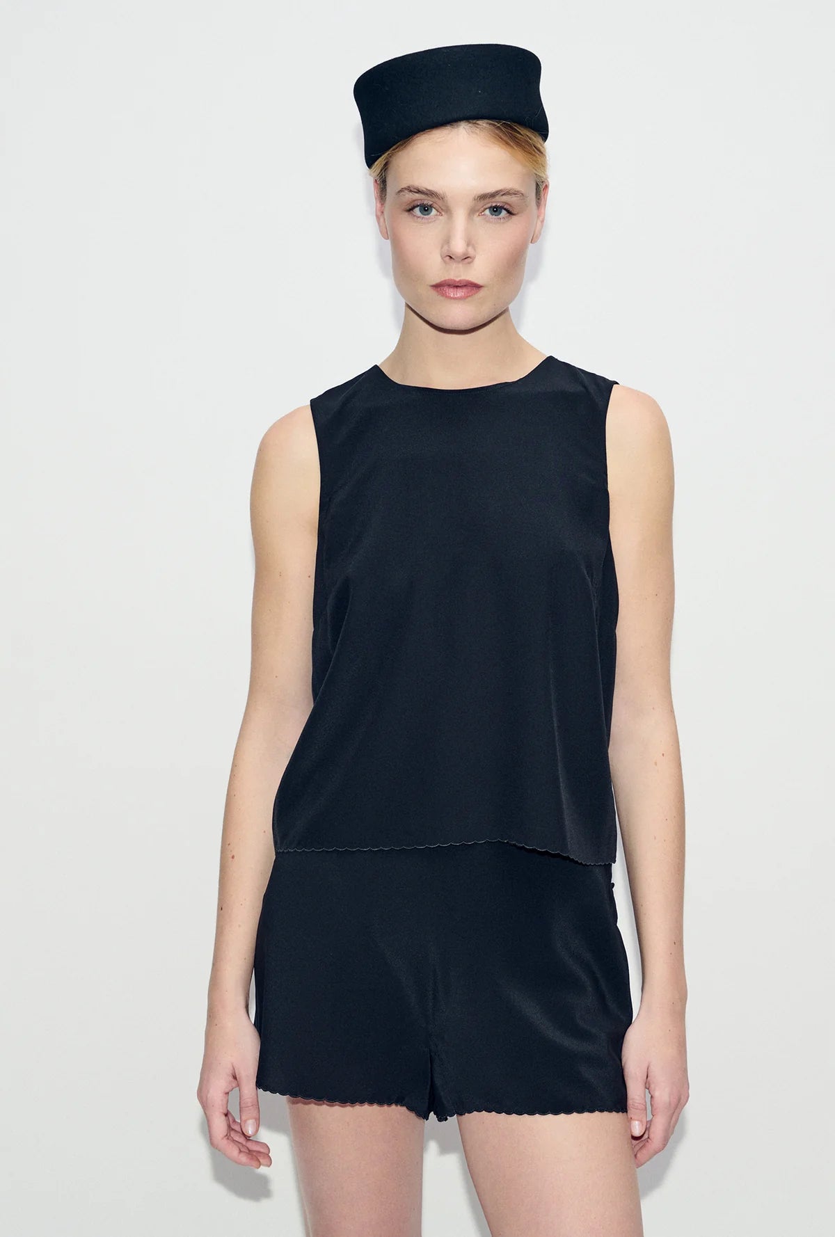 Scallop Elena Sleeveless Top
