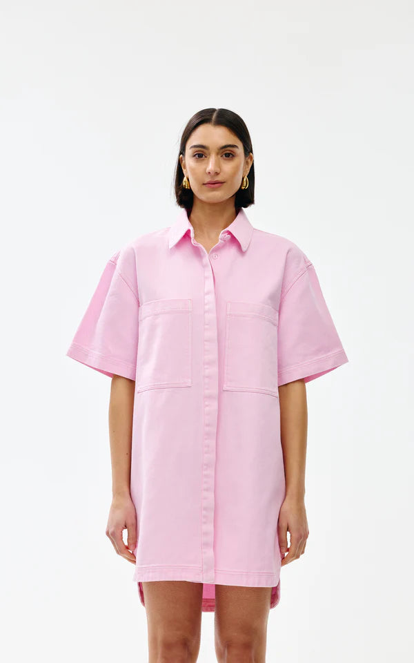 Freya Blush Denim Dress