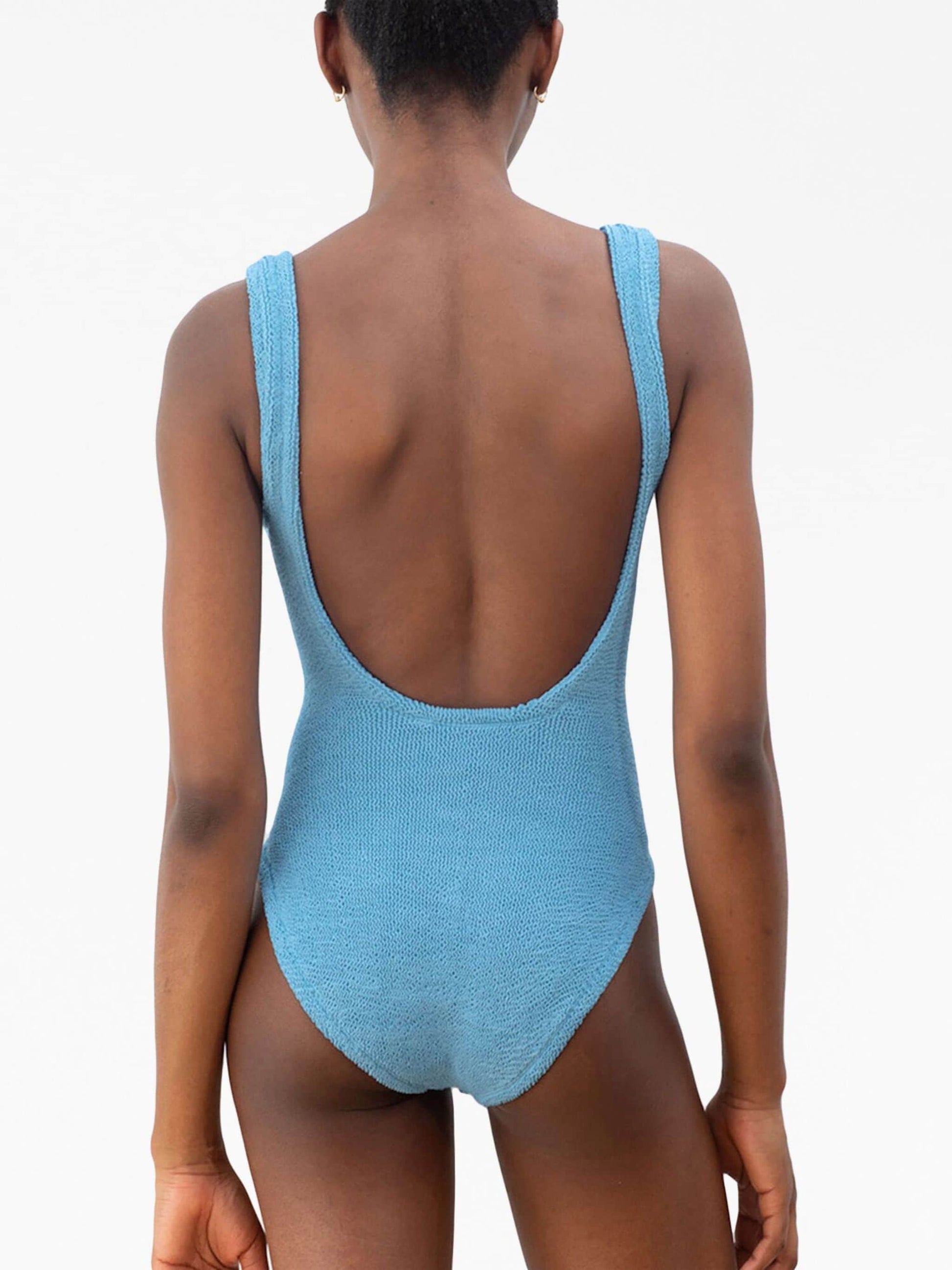 Classic Square Neck Hunza Swimsuit