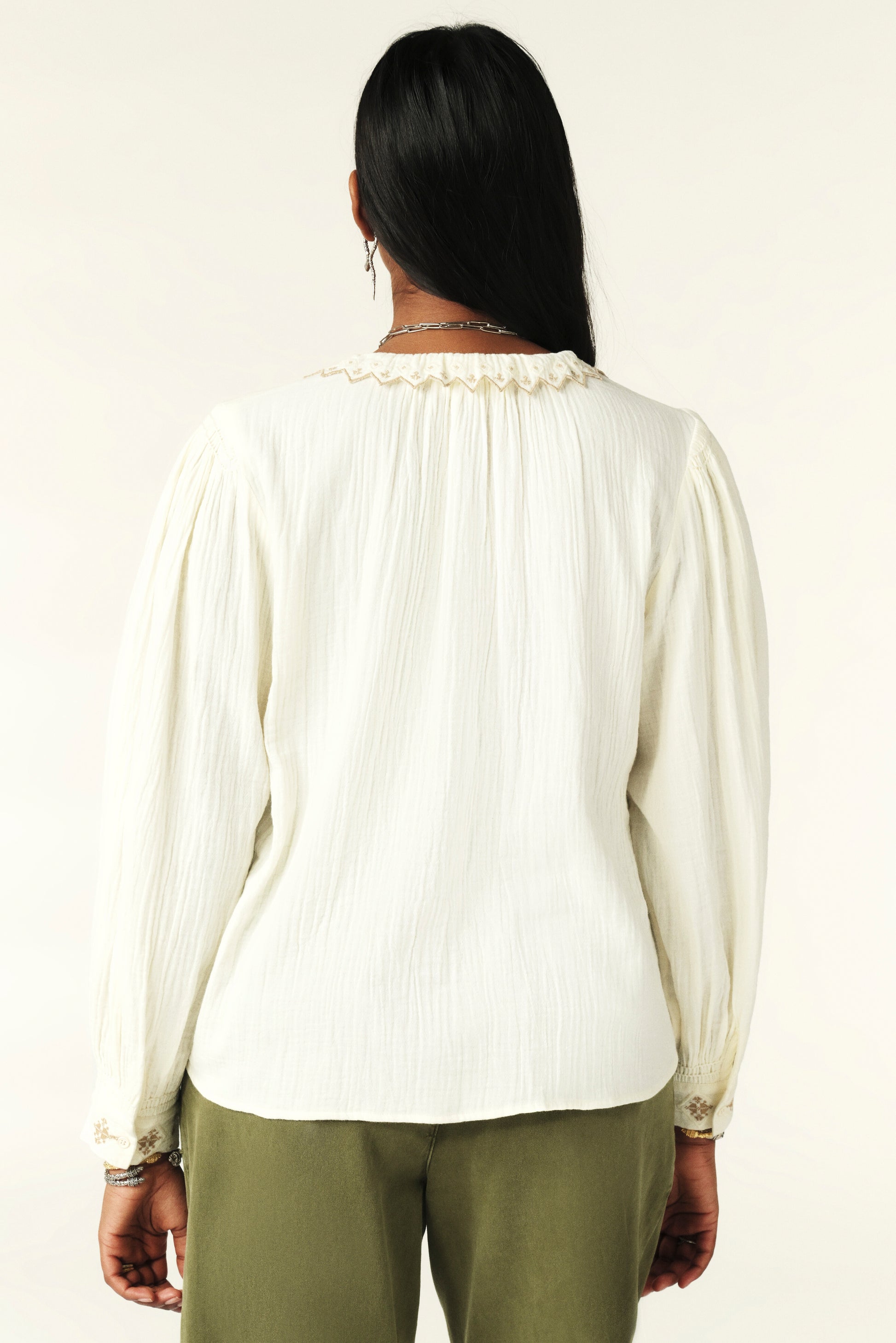 Cara Ecru Blouse
