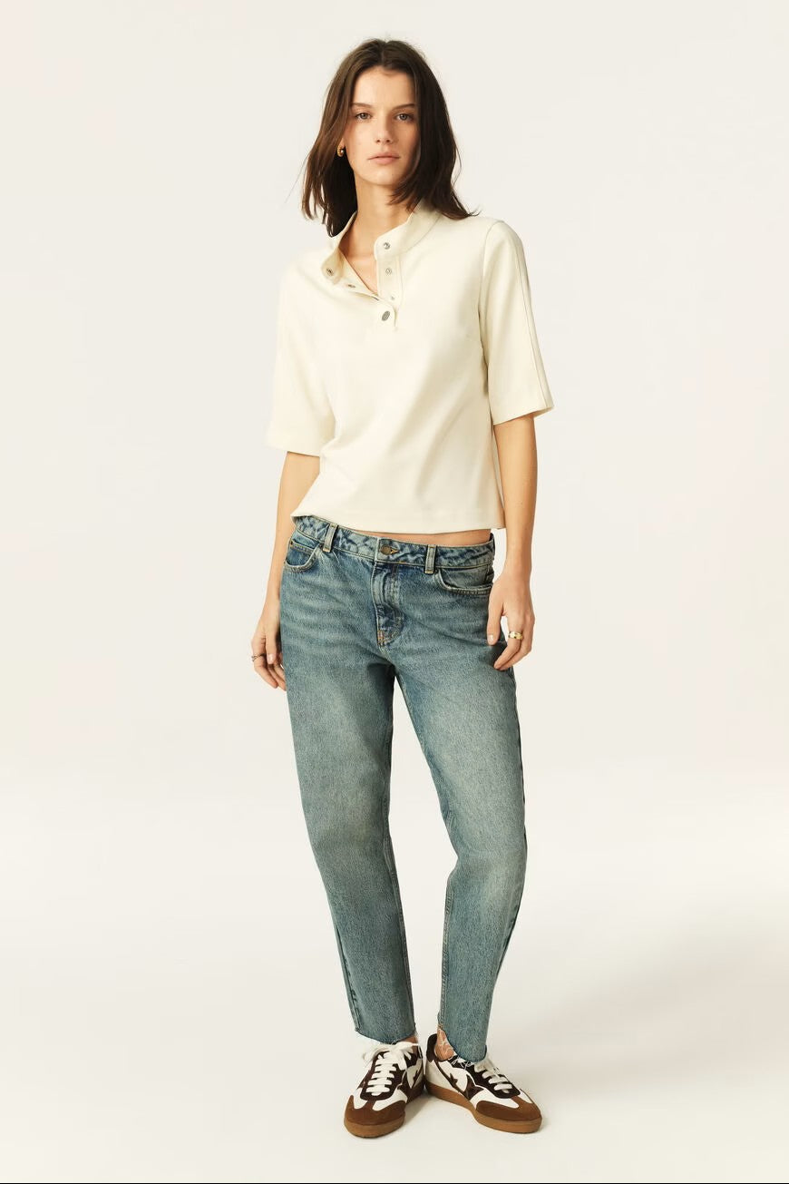 Jimeo Jacker Ecru Top