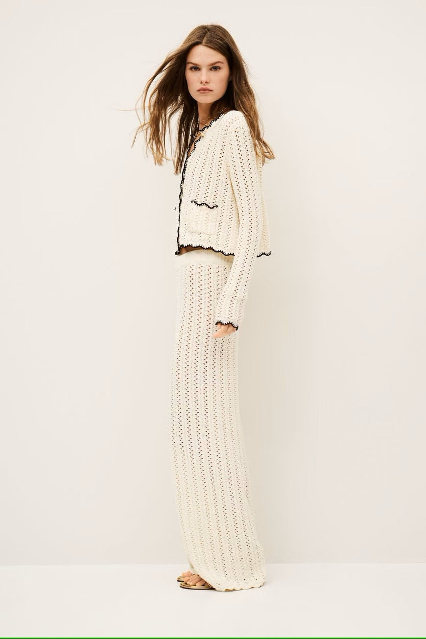 Sheila Ecru Shell Cardigan
