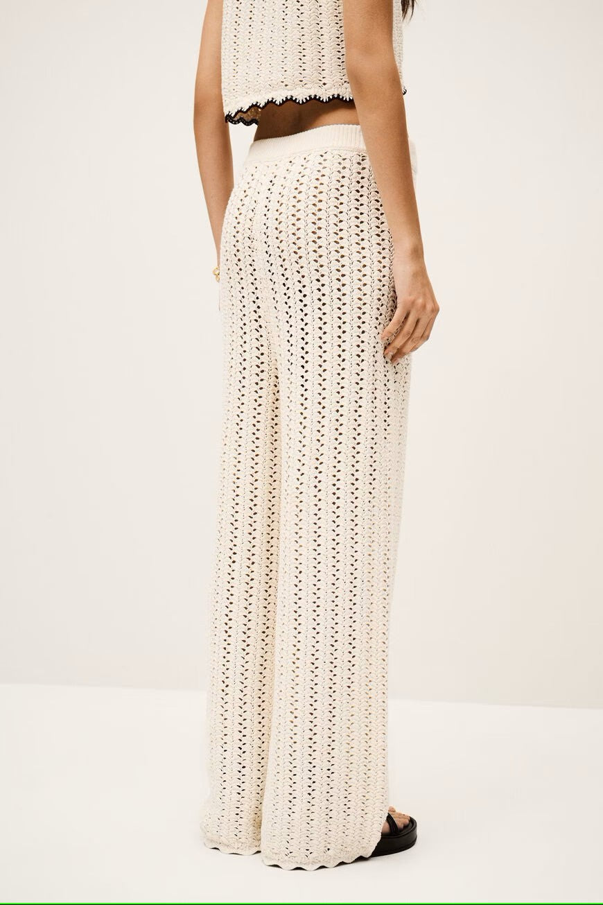 Silvio Ecru Shell Pant