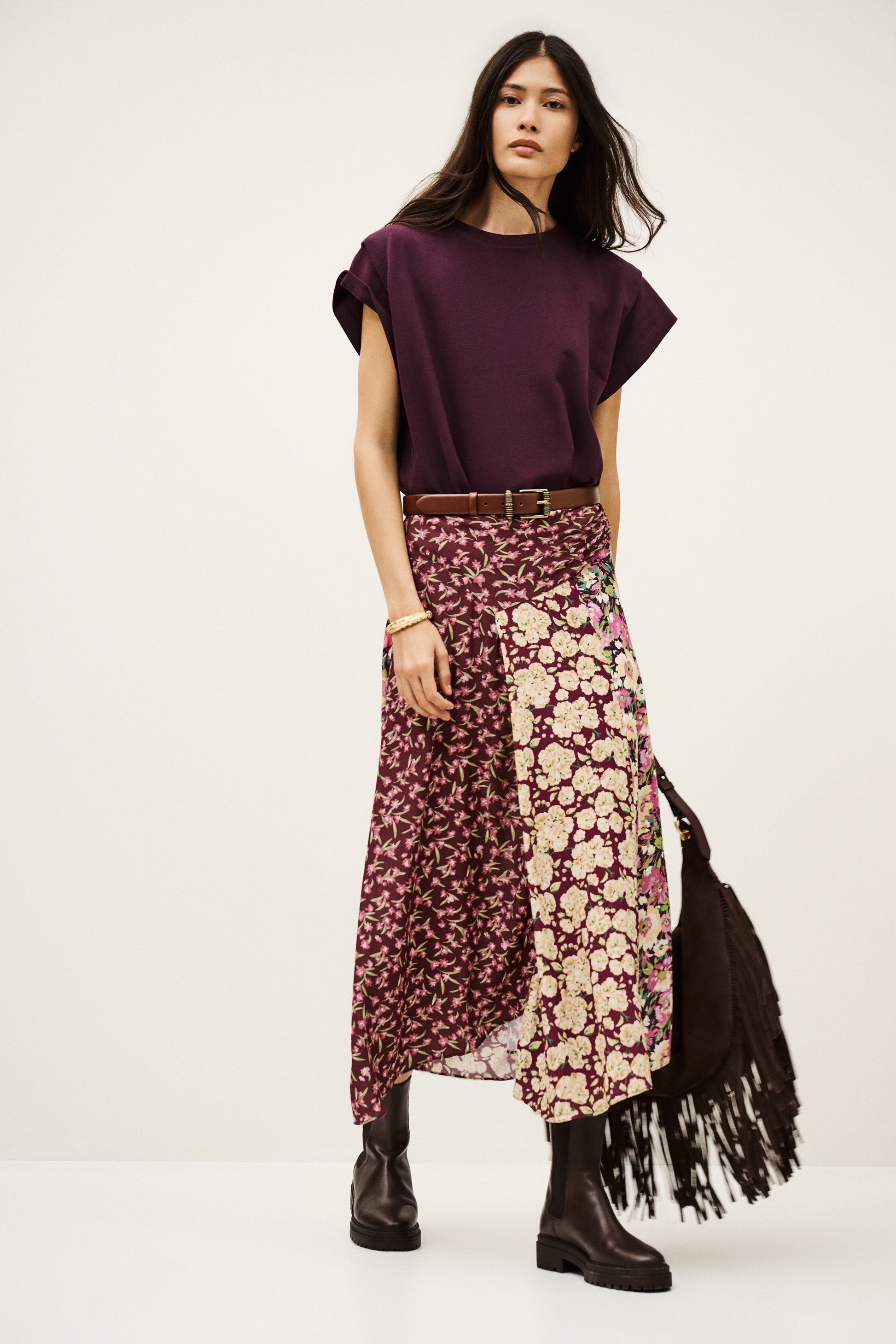 Ilixia Bordeaux Skirt