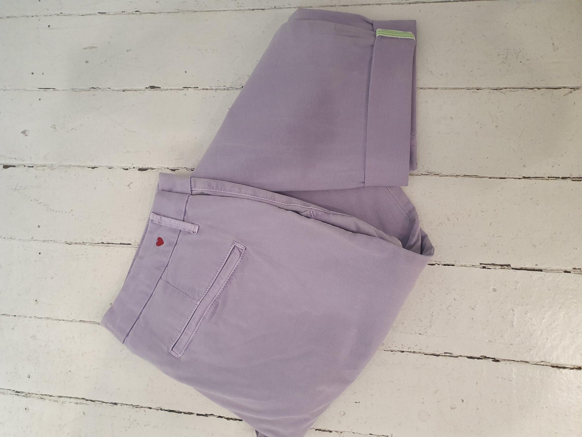 Roll Up Trouser with Trim