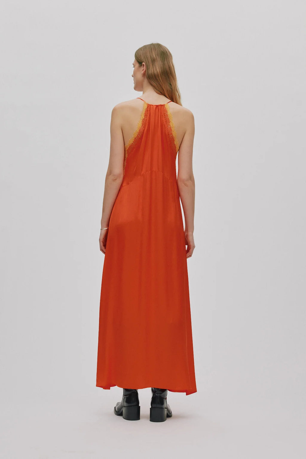 Chefira Lace Camisole Dress - Mandarin