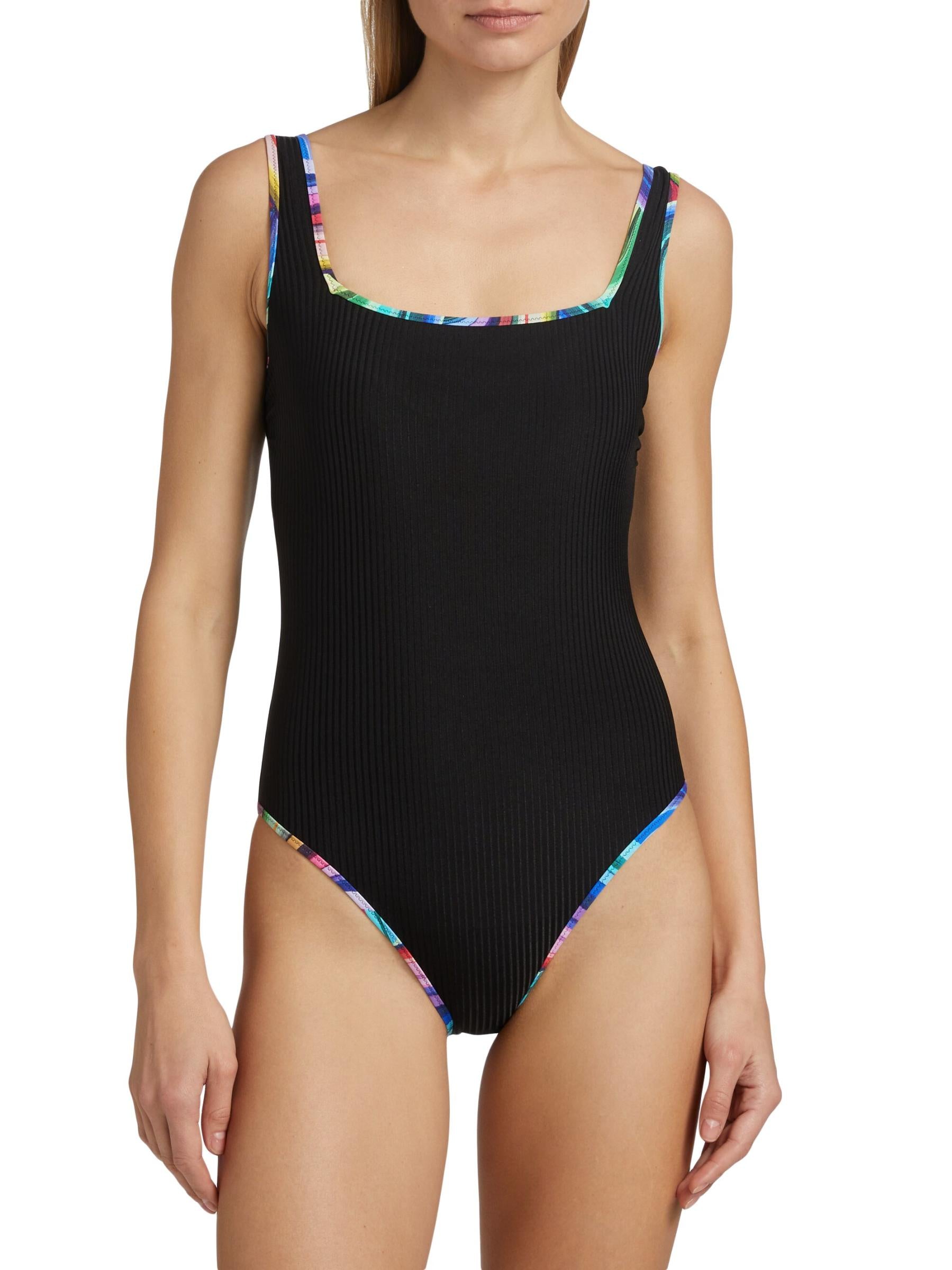 Square Neck Onepiece - Black Abel