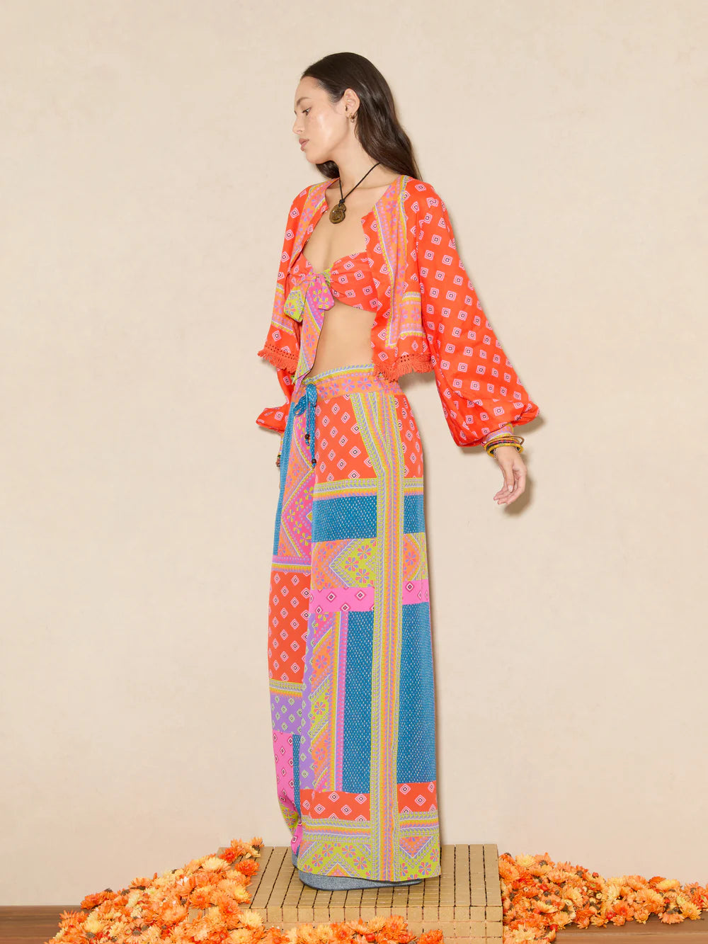Rani Silk Wide Leg Pant