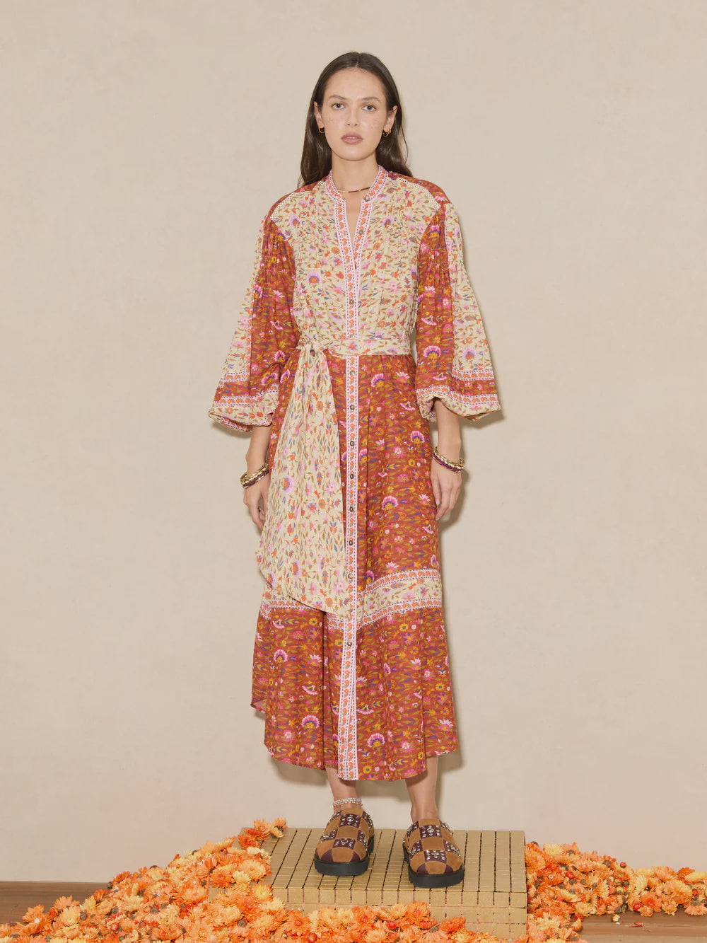 Soraya Midi Smock Dress