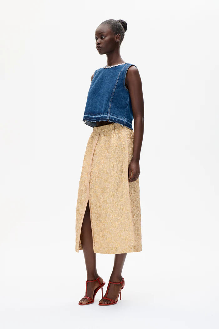 Medine top - Dk Blue Denim