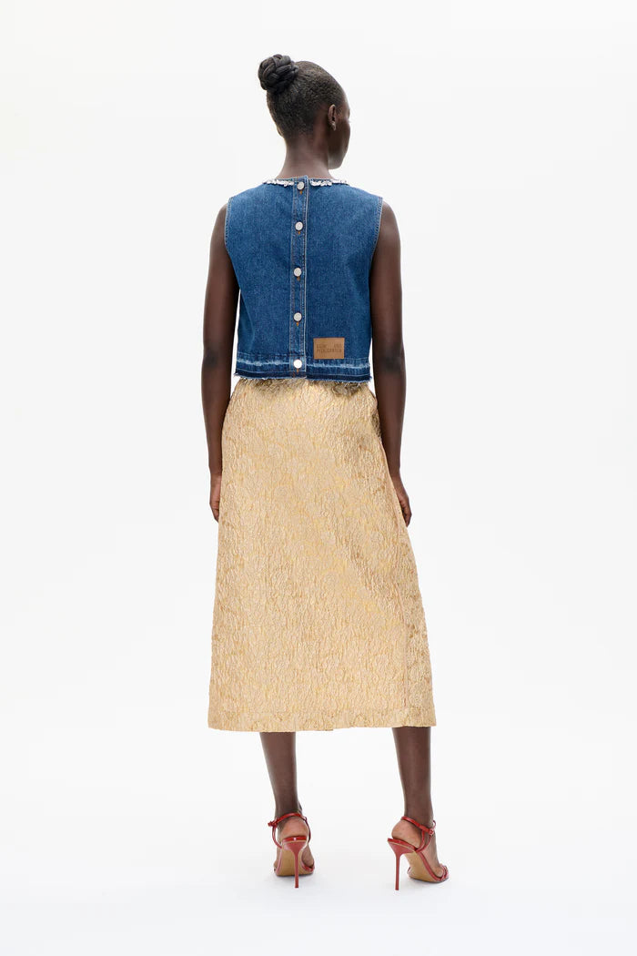 Medine top - Dk Blue Denim