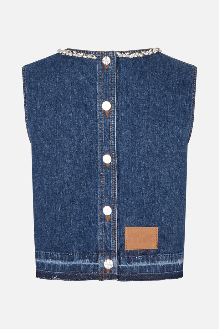Medine top - Dk Blue Denim