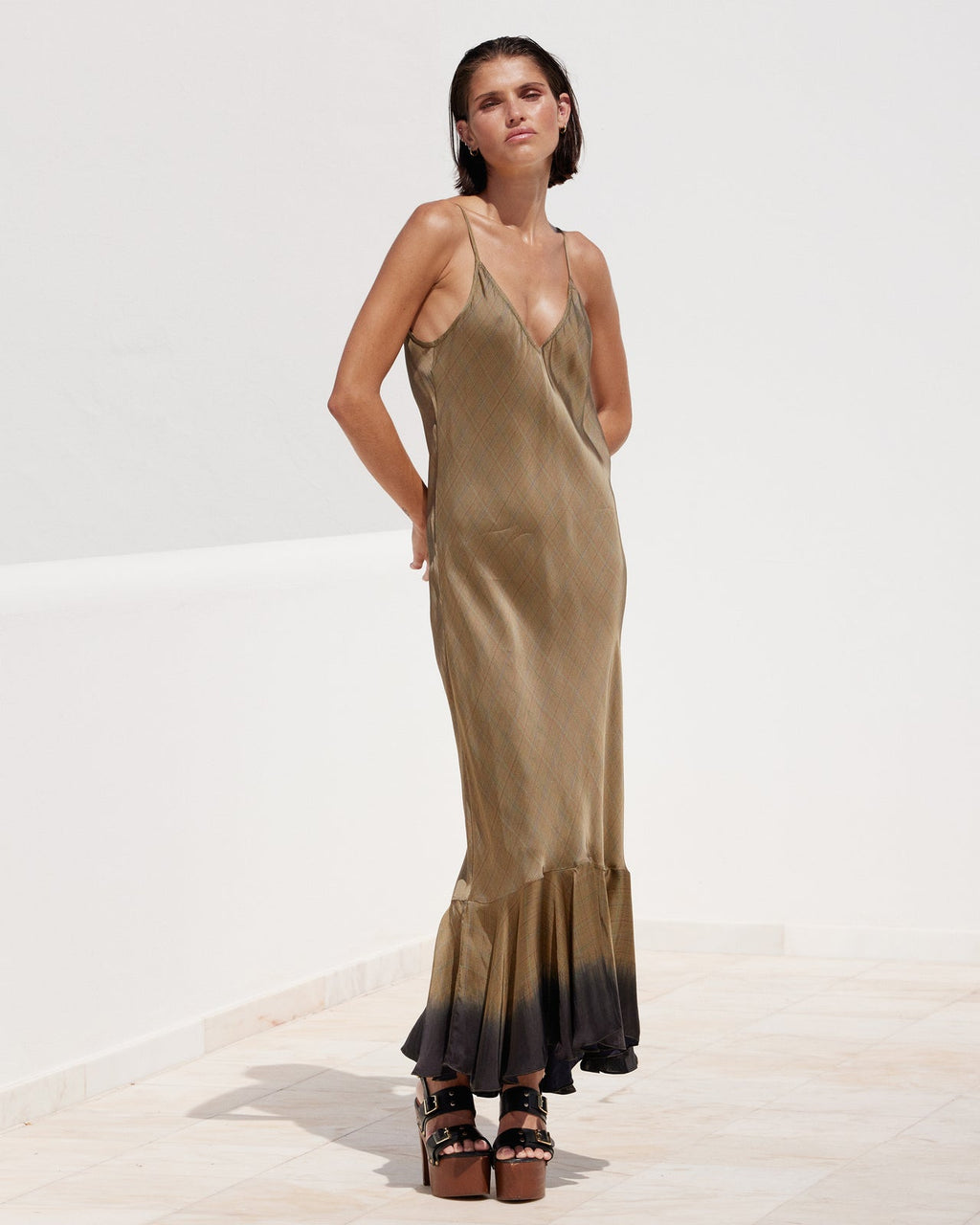 Khaki Bella Dress