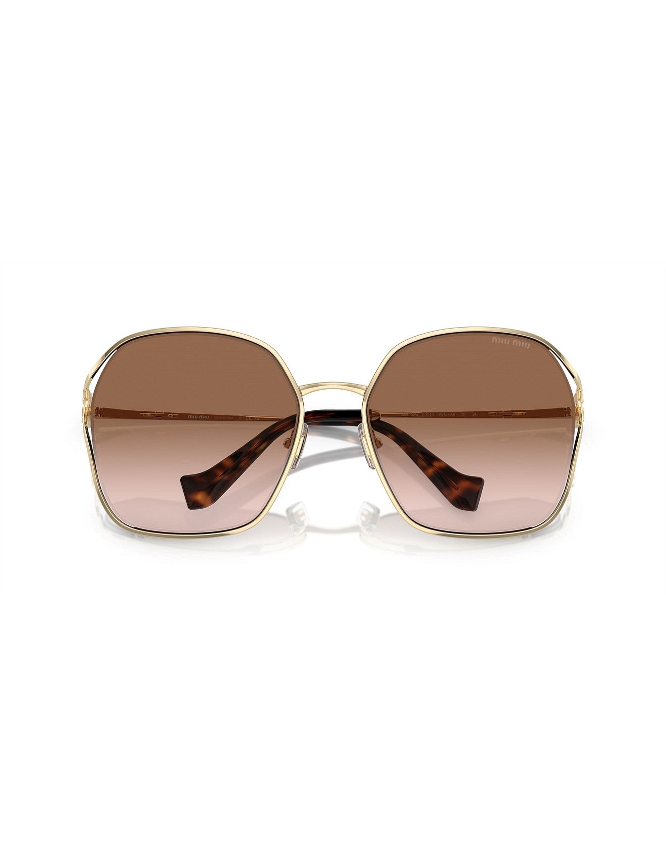 Sunglasses 52WS Pale Gold w Brown