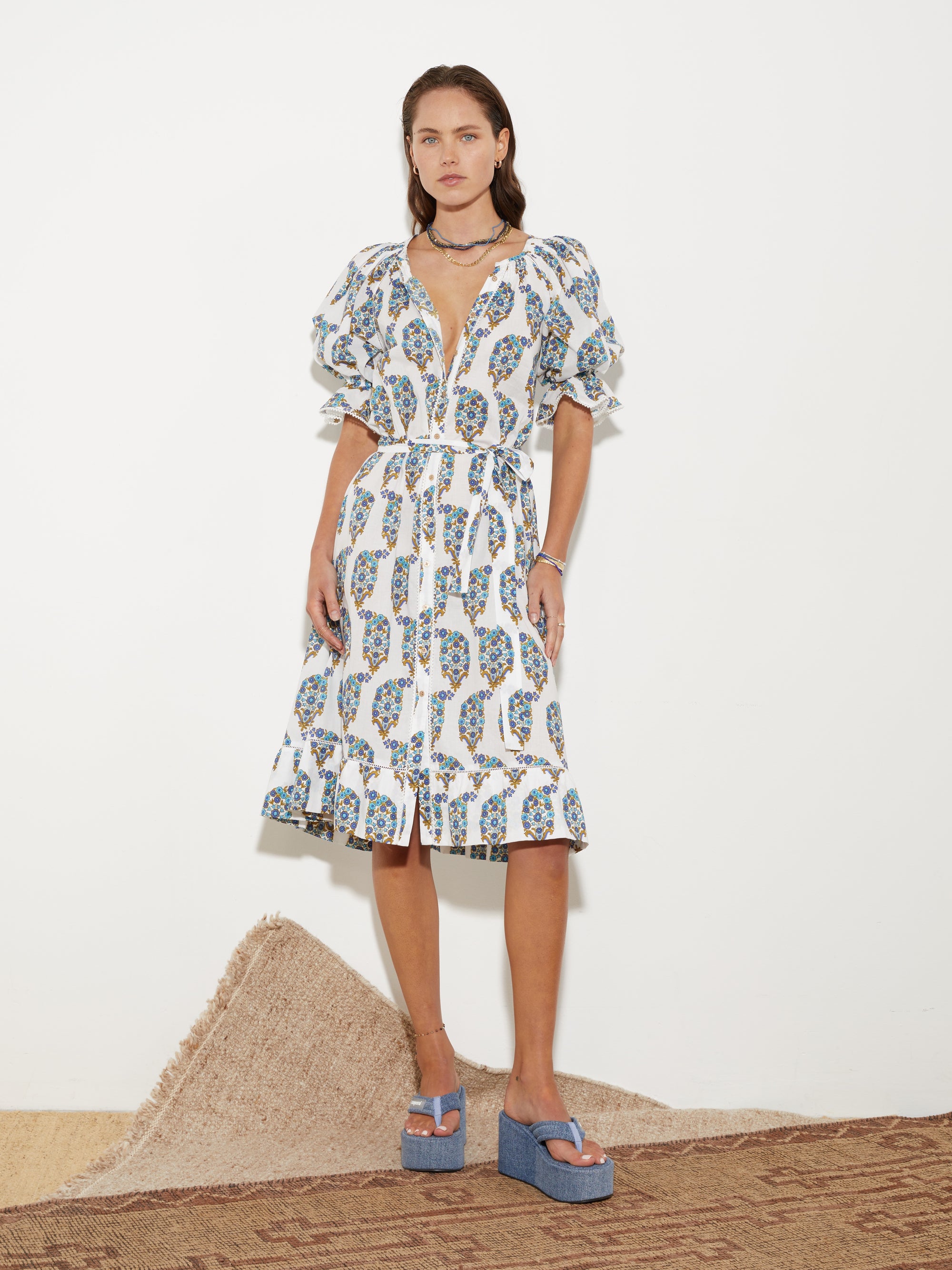 Theonie Smock Dress