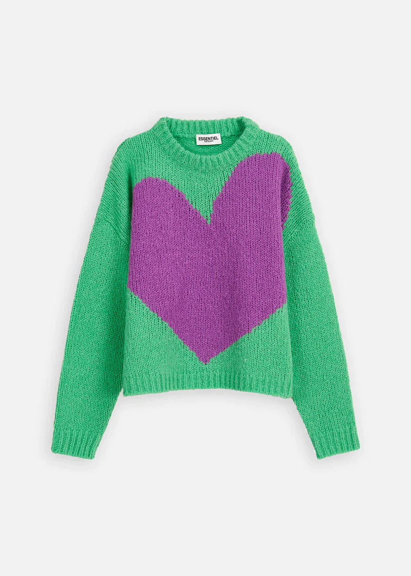 Egeria Fuzzy Heart Pullover