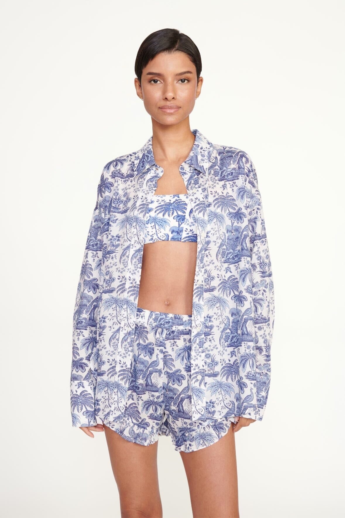 Boyana Short - Blue Toile