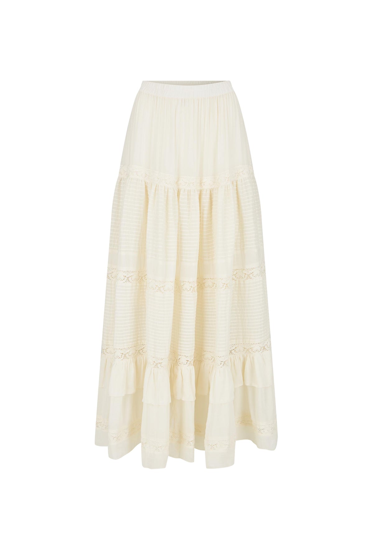 Ines Tiered Maxi Skirt