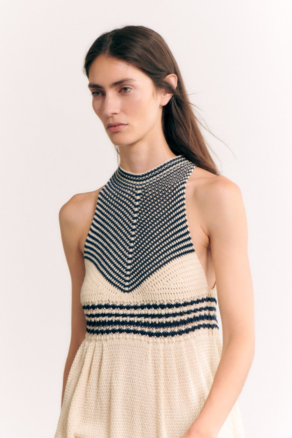 Textured Halter Dress