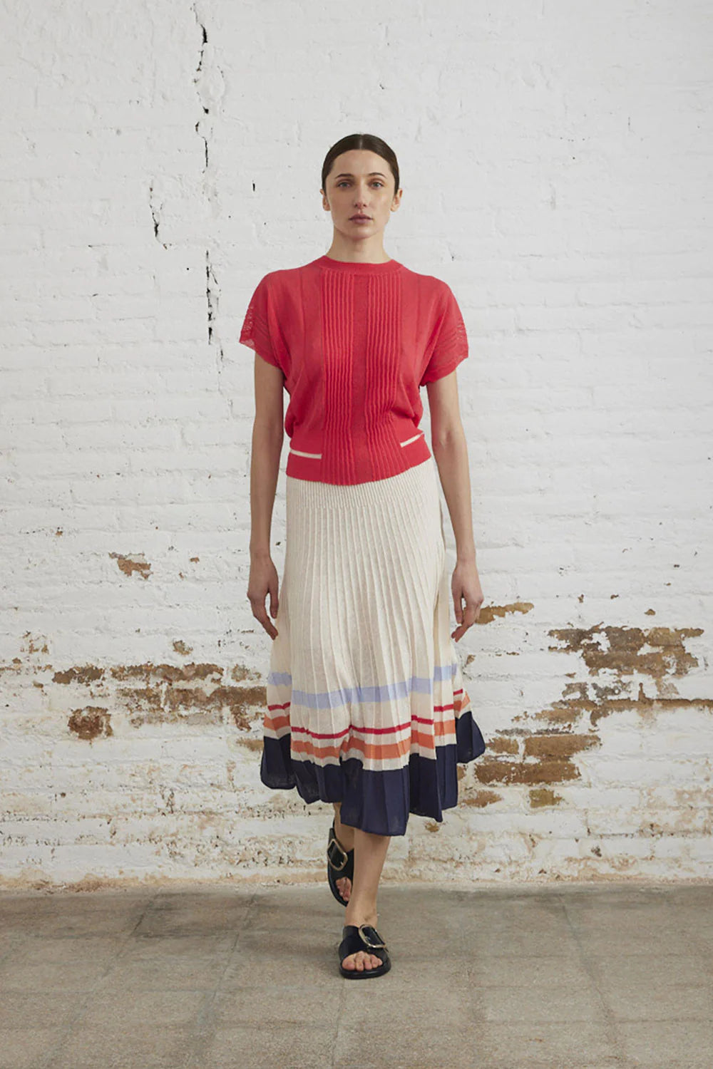 SM Knitted  Midi Skirt