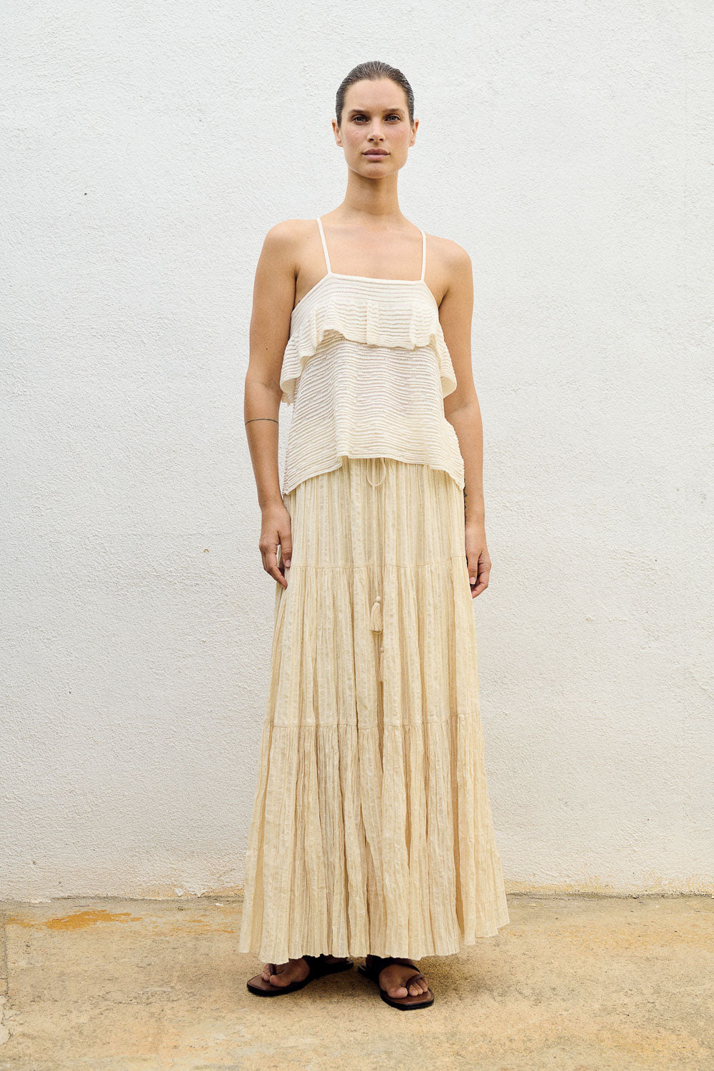 SM Ruffled Long Skirt