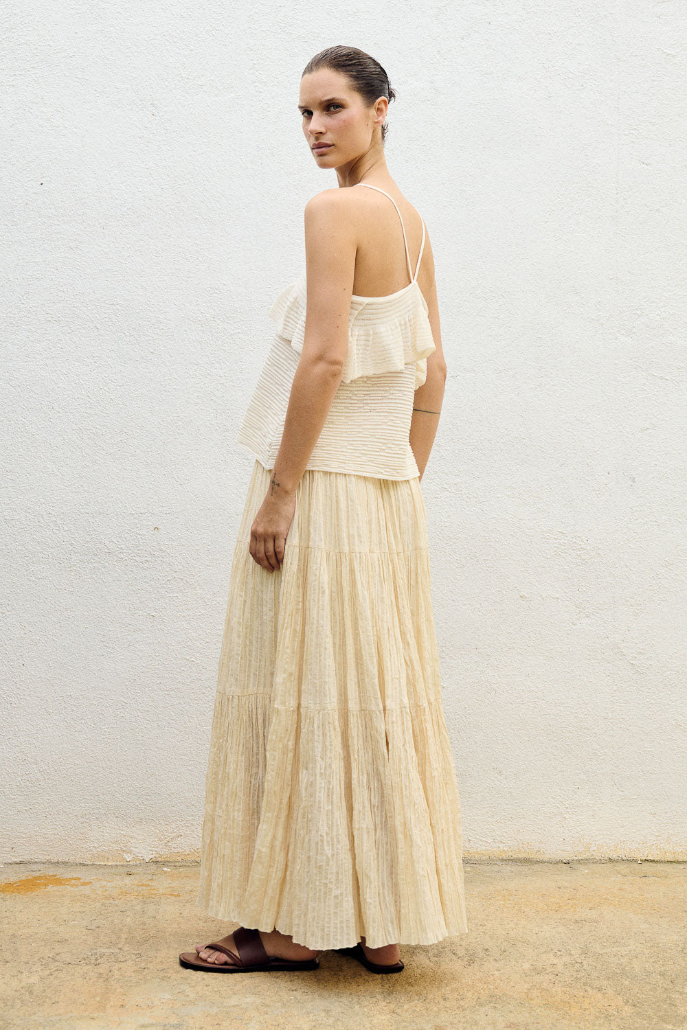 SM Ruffled Long Skirt