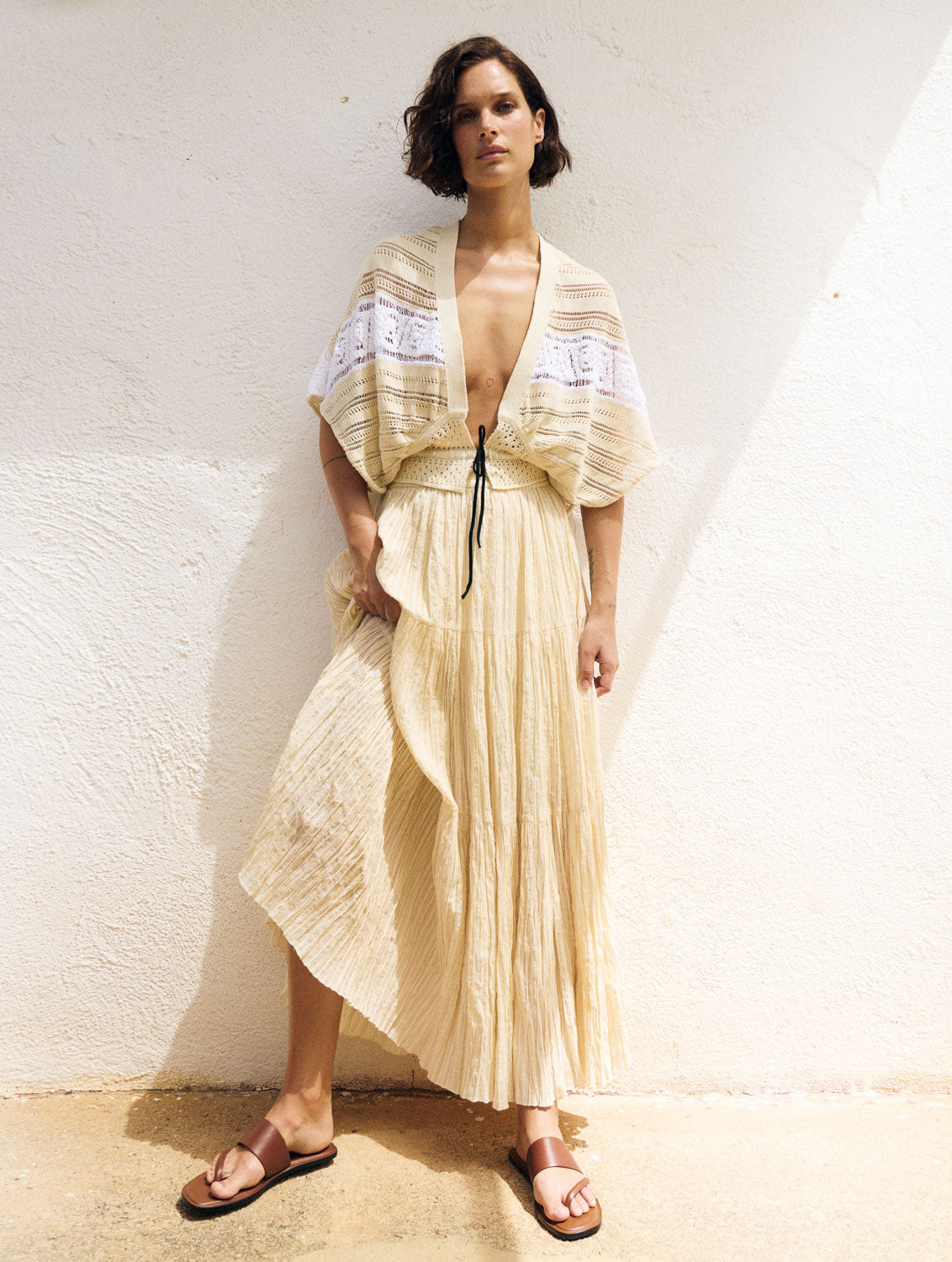 SM Ruffled Long Skirt