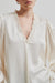 Bardi Silky V - Neck Blouse - Brazilian Sand