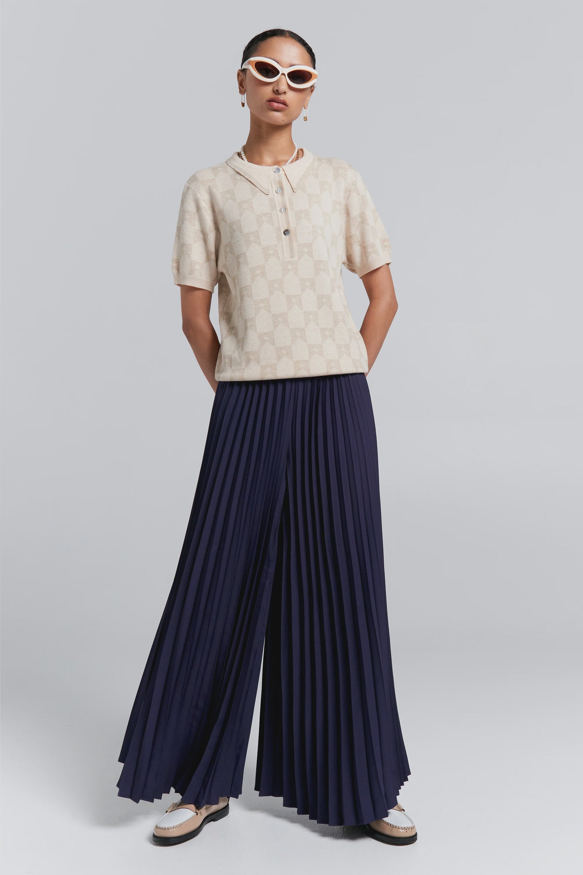 Sunray Pleated Pants