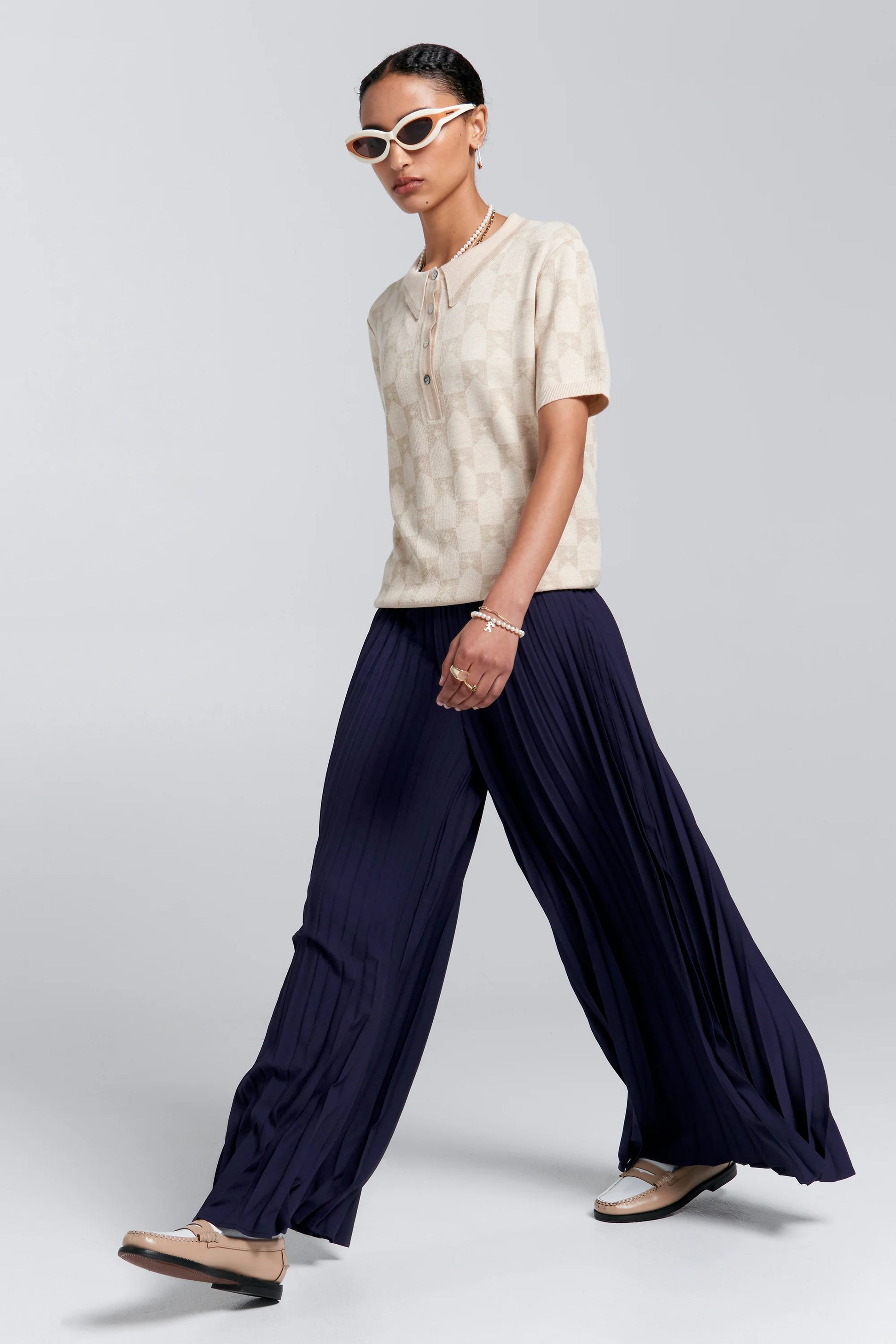 Sunray Pleated Pants