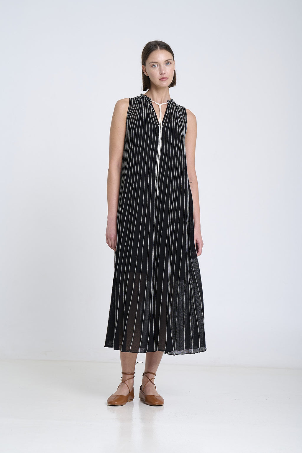 SM Black Panelled Knit Dress