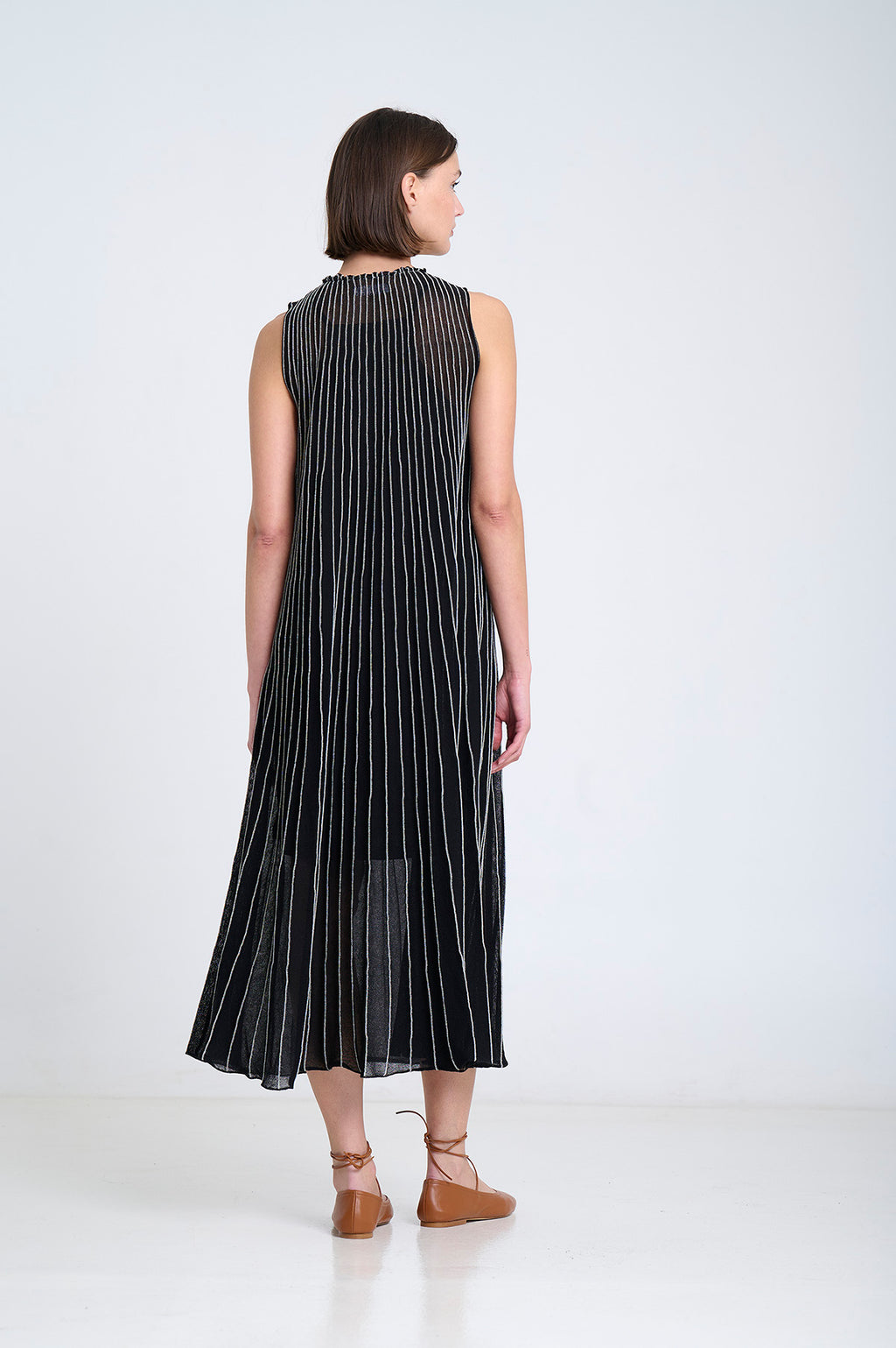 SM Black Panelled Knit Dress