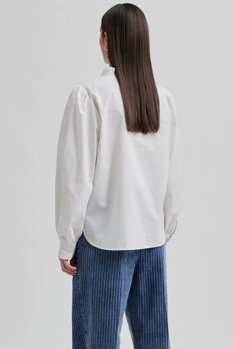 Calico White Blouse