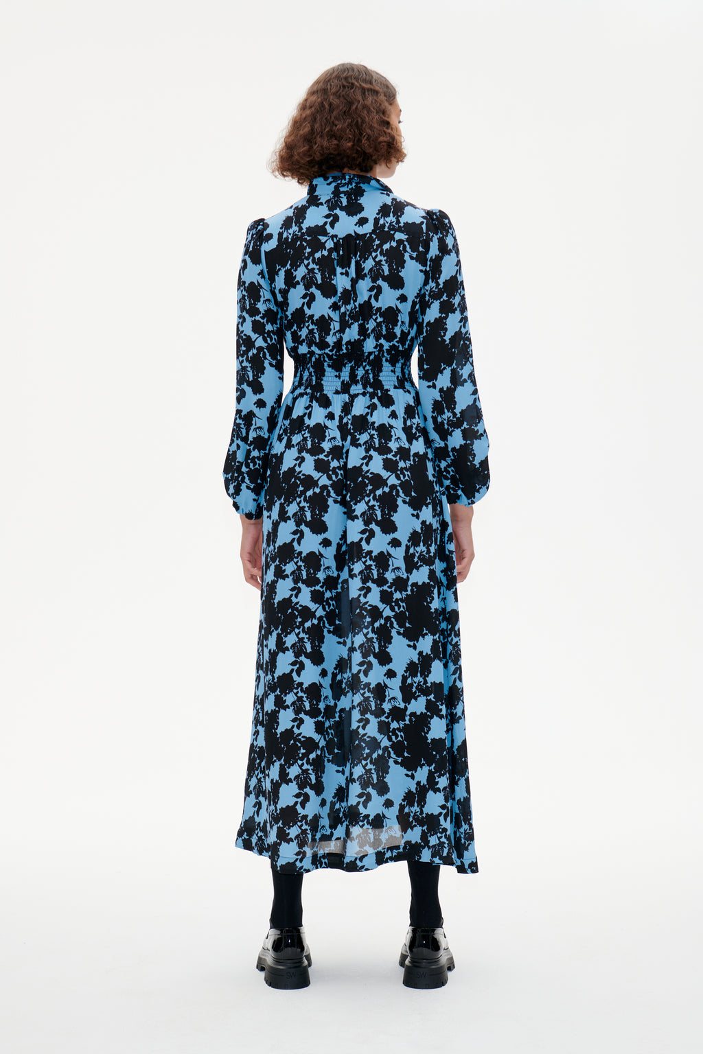 Amber Dress - Blue Flower