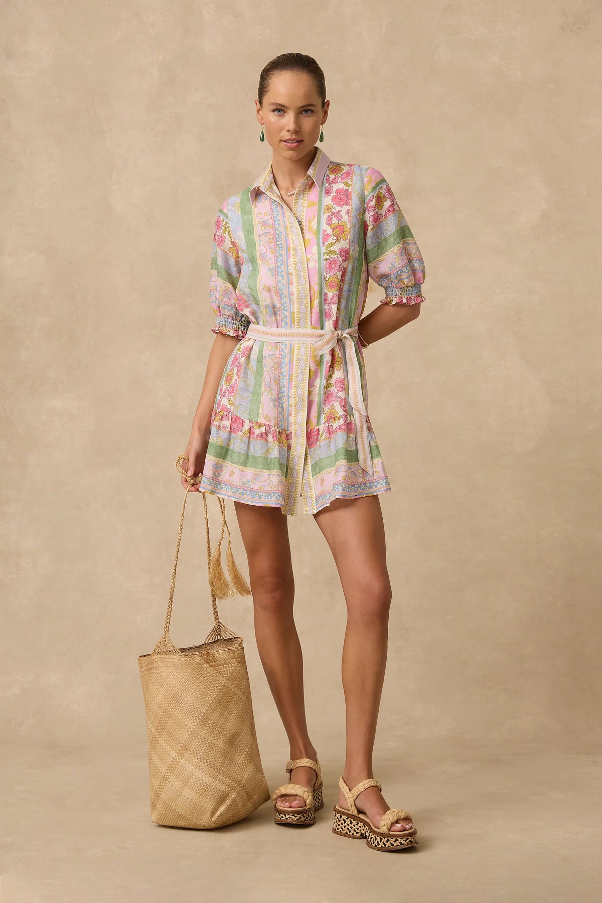 Valetta Tiered Shirt Dress