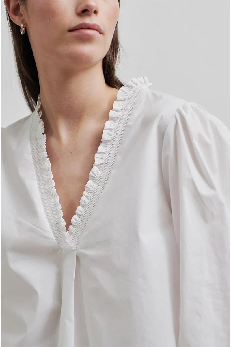 Calico White Blouse