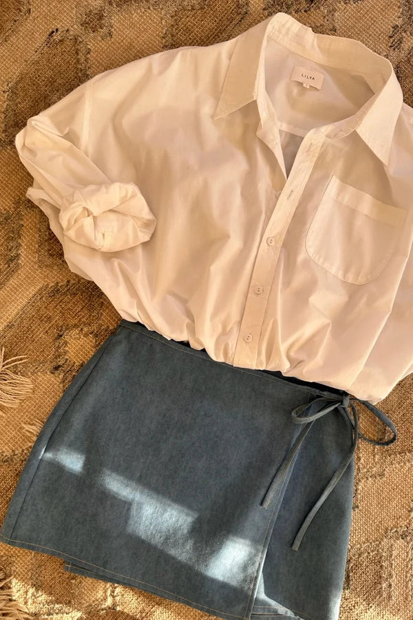 Marcoola Crisp White Shirt
