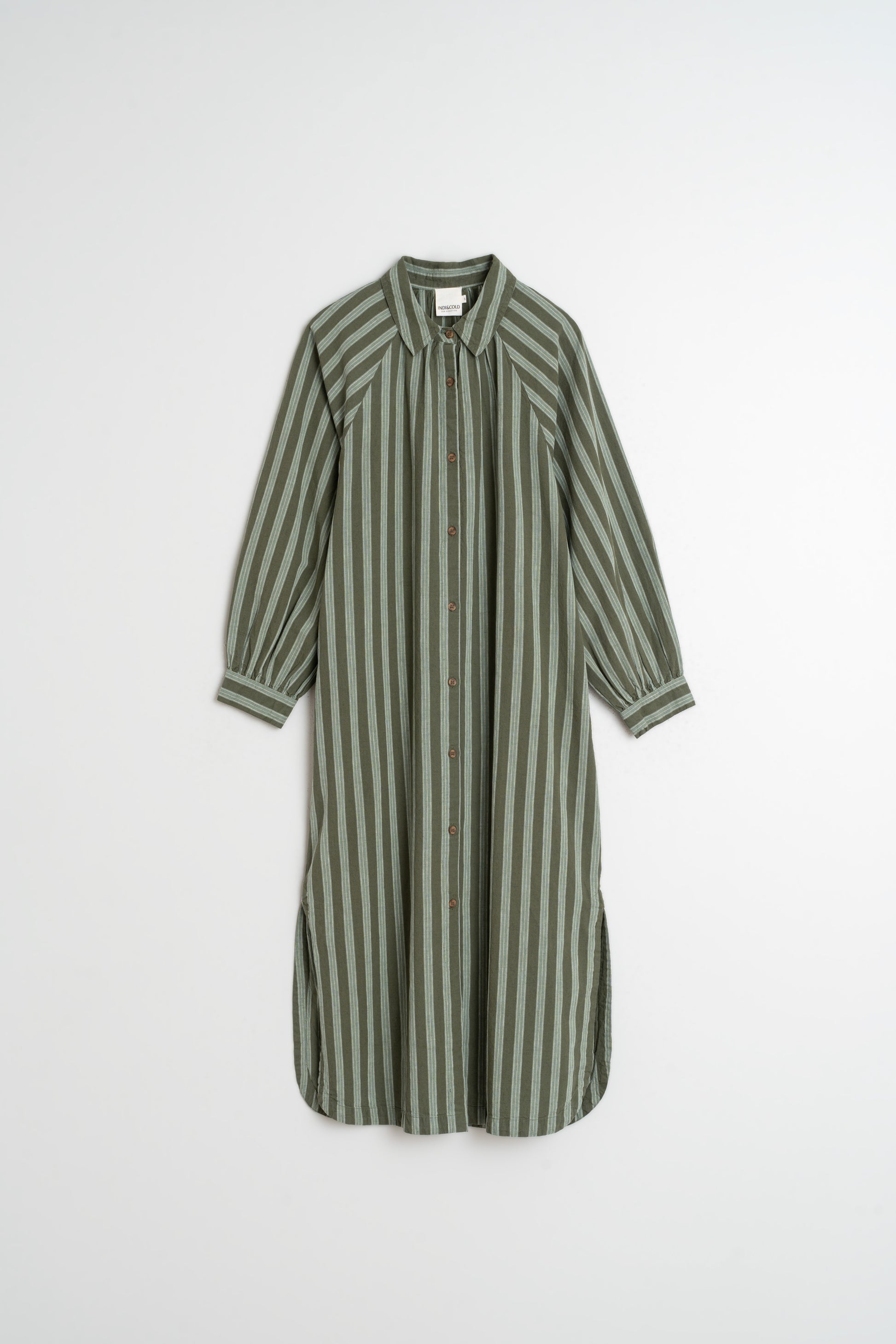 Oversized Striped Shirt Dress