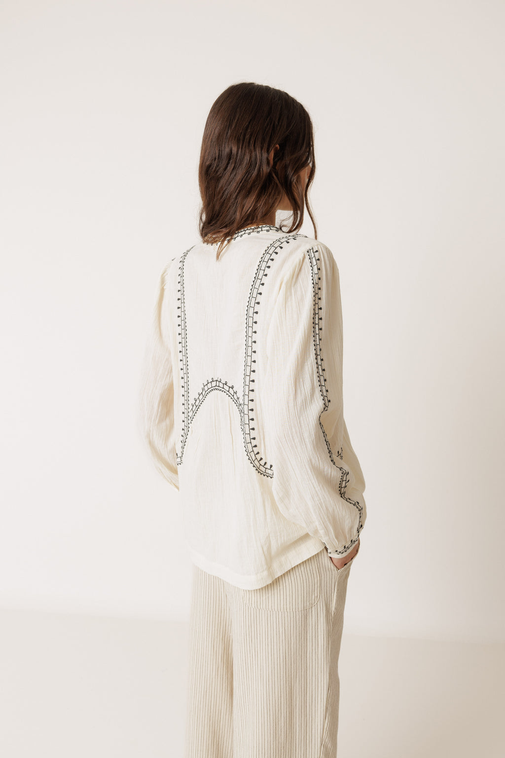 Embroidered Tunic Blouse