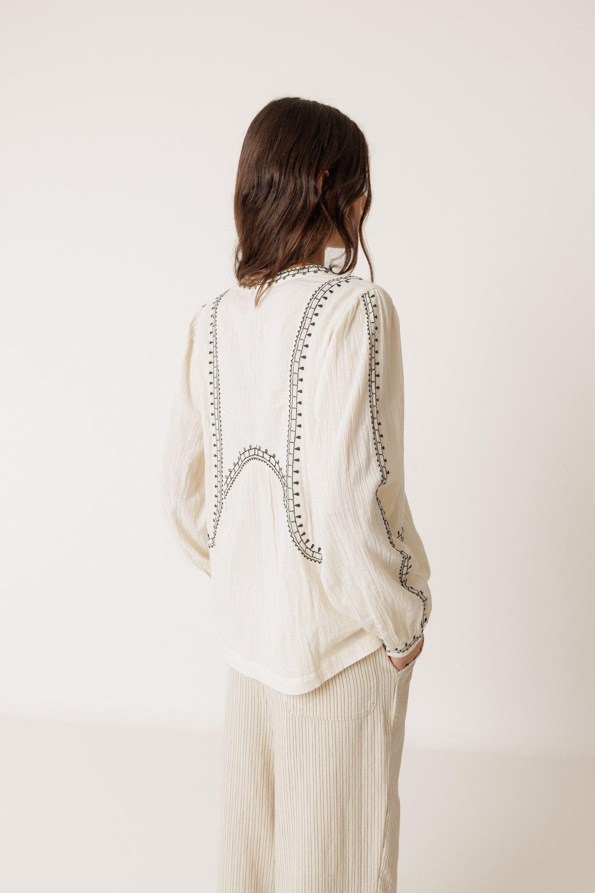 Embroidered Tunic Blouse