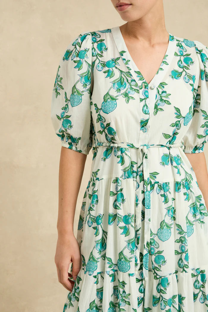 Anyeta Dress - Pomegranite Jade